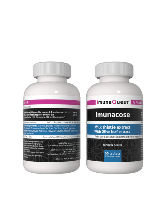 ImunaCose, Olive leaf and Milk thistle extracts, 60 Tablets